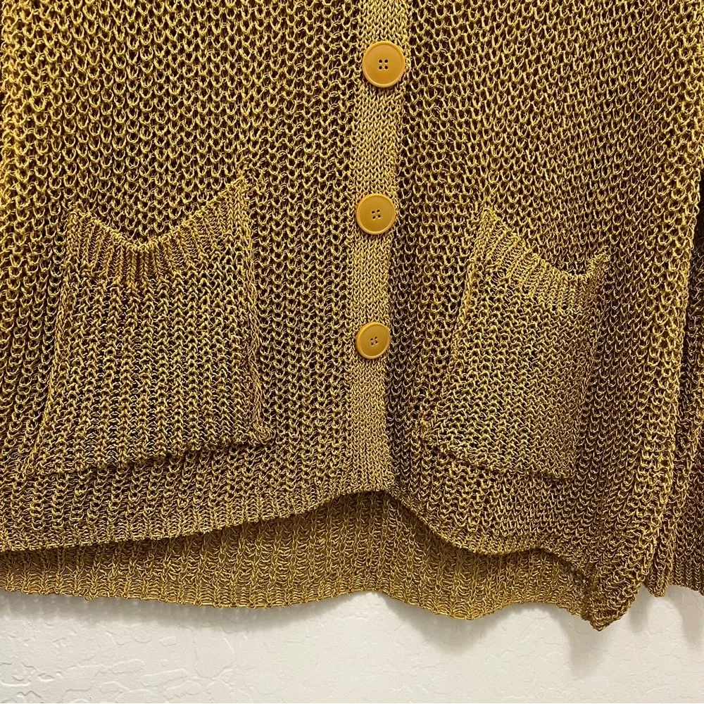 ZARA Open Knit Cardigan Sz S Oversized Relaxed